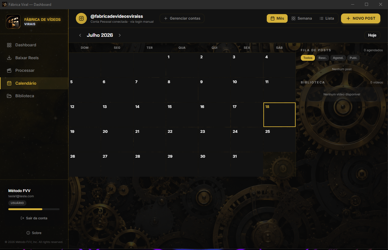 Calendário F.V.V